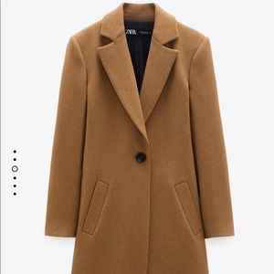 NWT Zara camel coat